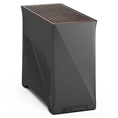 Fractal Design Era 2 ITX (Charcoal Grey) Compact Case w/ Walnut Top