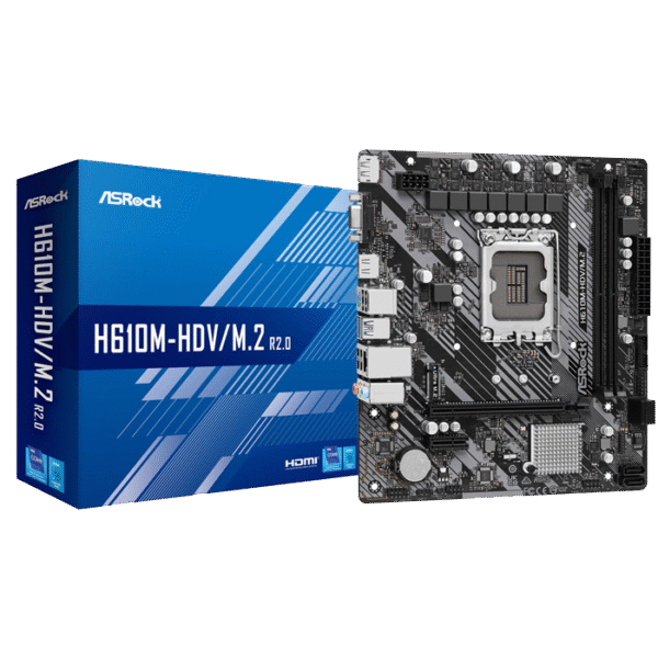 ASRock H610M-HDV/M.2 R2.0 Micro ATX DDR4 Motherboard