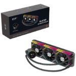 CiT Pro Glacier 360mm Black ARGB CPU Liquid Cooler With Temperature Display