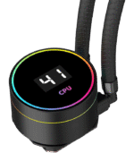 CiT Pro Glacier 360mm Black ARGB CPU Liquid Cooler With Temperature Display - Image 4