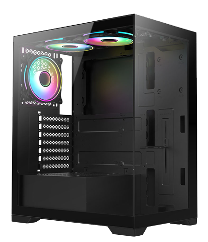 VIDA Vetro ARGB ATX PC Case - Black