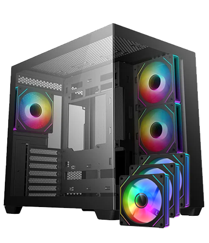 DeepCool CG530 4F + 3 DeepCool CG530 Bulk Reverse Fan