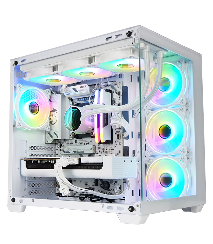 Ace_W97X80_white_1 Cohix Ace W97X80, RTX 5080 16GB, Ryzen 7 9700X, 32GB RGB DDR5 Ram, 1TB Nvme, Gaming PC - Image 1